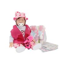 Bebê Reborn Vinil Look Fofo Com Mamadeira Completa