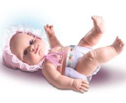 Bebê Recém Nascido By Milk C/ Fraldinha - Milk Brinquedos