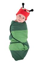Bebê Swaddle 100% Algodão Ajustável tiras autocolantes Wrap Cobertor Recém-Nascido - com Gorro de Chapéu Novidade