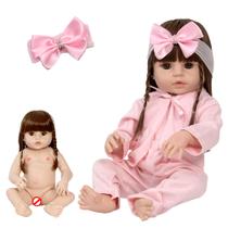 Bebe Tipo Reborn Gatinha Menina 46cm Completa