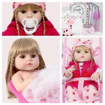 Bebe Tipo Reborn Girafinha Baby Alive Corpo de Vinil Pelúcia