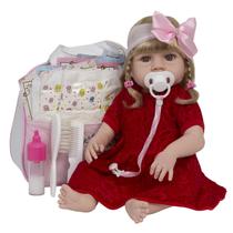 Bebê Tipo Reborn Menina Princesa Bolsa Maternidade 20 Itens Bebê Tipo Reborn Menina Princesa Bolsa Maternidade 20 Itens