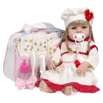 Bebê Tipo Reborn Menina Princesa Kit Itens Bolsa Maternidade Bebê Tipo Reborn Menina Princesa Kit Itens Bolsa Maternidade