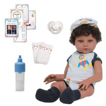 Bebê Tipo Reborn Negro Realista Recém Nascido Fofinho