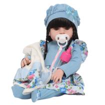 Bebê Tipo Reborn Recém Nascida Lindo Vestido Vários Itens