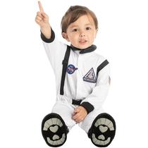 Bebê Unissex NASA Jr. Traje de Terno de Astronauta Branco (Pequeno ( 6 - 12 meses ))