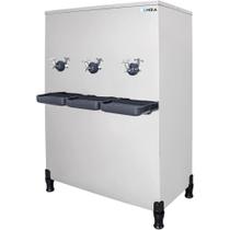 Bebedouro 100L Industrial 3 Torneiras HNX100L Coluna Inox Hiza Bebedouro 100L Industrial 3 Torneiras HNX100L Coluna Inox Hiza
