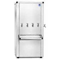 Bebedouro 200 Litros Aguagel Inox 4 Torneiras Geladas Frente 1 Gelada Lateral 127V Bebedouro 200 Litros Aguagel Inox 4 Torneiras Geladas Frente 1 Gelada Lateral 127V