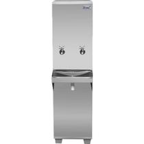 Bebedouro 25L Coluna 2 Torneiras Inox Frisbel