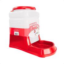 Bebedouro Automático 3L Vermelho Para Cães E Gatos Prático Bebedouro Automático 3L Vermelho Para Cães E Gatos Prático