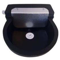 Bebedouro Automático 4 Litros Preto com Boia Cocho de Água Abecel Pet