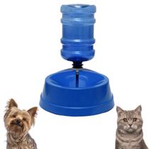 Bebedouro Automático 500ml Azul Para Pet Gato Cães Cachorro Four Plastic