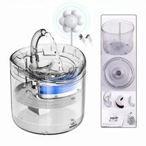 Bebedouro Automático Com Torneira Transparente Fonte De Água 2L
