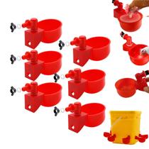 Bebedouro Automático Copo Codorna Pintinhos Aves 6 un Bebedouro Automático Copo Codorna Pintinhos Aves 6 un