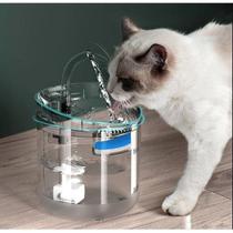 Bebedouro Automático Fonte Com Torneira Automático Transparente 2L Bebedouro Automático Fonte Com Torneira Automático Transparente 2L