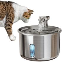 Bebedouro Automático P/ Cães E Gatos 2l Silencioso C/ Filtro Água Corrente Bivolt Portátil Prático Resistente Indicador