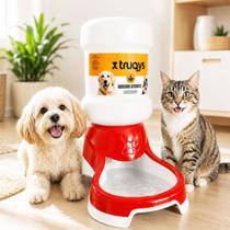 Bebedouro Automatico Vermelho Caes Gatos Agua 2L Bebida Pet Bebedouro Automatico Vermelho Caes Gatos Agua 2L Bebida Pet