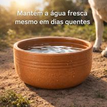Bebedouro barro artesanal para cães e gatos cerâmica