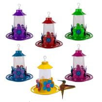 Bebedouro Beija-Flor Luxo com Poleiro 250mL Cores Sortidas