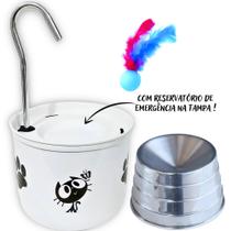 Bebedouro Branco Para Gato Comedouro Ergonômico Bebedouro Branco Para Gato Comedouro Ergonômico