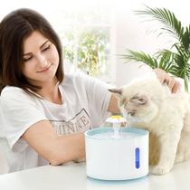 Bebedouro Cães e Gatos Fonte De Água Com Filtro USB Pet 5V 2.4L - BEBEDOURO DE ÁGUA FONTE ANIMAIS