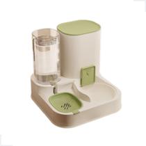 Bebedouro com Comedouro Alimentador Automático Pet Cães Gato