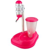 Bebedouro Comedouro Automático Lorben Para Cães E Gatos Rosa