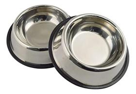 Bebedouro Comedouro Duplo Tigela Pote Inox 2X500Ml Cães Gato