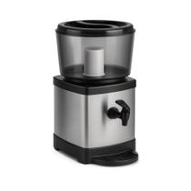 Bebedouro de Água com Filtro em Inox com Base De Barro e Suporte Preto INMETRO armazenamento 6L