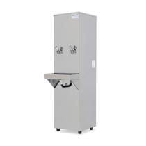Bebedouro de Água Industrial Inox 25 Litros 2 Torneiras Geladas Blue, Mais Filtro
