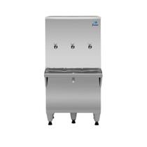 Bebedouro de Coluna Industrial 3 Torneiras 100 Litros Frisbel RA10 Inox 220V