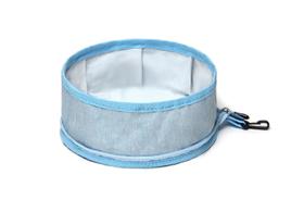 Bebedouro Dobrável Portátil 650ml Azul Pet Cães Gatos Perigot