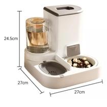 Bebedouro E Comedouro Pet Automatico Dispenser Ração Agua