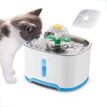 Bebedouro Fonte Água 2,5L Inox Automático com Filtro para Cães e Gatos Bebedouro Fonte Água 2,5L Inox Automático com Filtro para Cães e Gatos