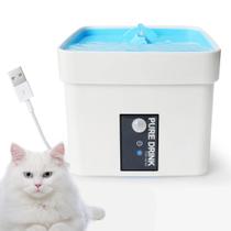 Bebedouro Fonte Agua Sensor Movimento 1,5 Litro Gato Pet Cachorro Caes Animal de Estimaçao Limpeza Silencioso Hidrataçao Potavel