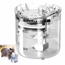 Bebedouro Fonte de Agua Cao Gato Cachorro Pet Animal de Estimaçao 2 Litros USB Filtro Automatico Reservatorio Nivel de Agua Silencioso