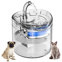 Bebedouro Fonte de Agua Cao Gato Cachorro Pet Reservatorio 2 Litros Animal de Estimaçao USB Nivel de Agua Silencioso Automatico