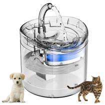 Bebedouro Fonte de Agua Cao Pet Gato Cachorro Animal de Estimaçao Reservatorio 2 Litros Automatico USB Nivel de Agua Hidrataçao Silencioso