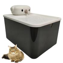 Bebedouro Fonte de Agua Gato Cao Pet Cachorro Animal de Estimaçao Sensor Presença Luz UV 2 Modos Bateria Recarregavel USB Silencioso Automatico