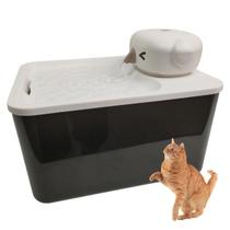 Bebedouro Fonte de Agua Gato Cao Pet Cachorro Felino Animal de Estimaçao 2 Modos Sensor Presença Luz UV Silencioso USB Bateria Recarregavel Automatico