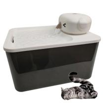 Bebedouro Fonte de Agua Gato Pet Cachorro Felino Cao Animal de Estimaçao 2 Modos Sensor Presença Luz UV Bateria Recarregavel USB Automatico Resistente