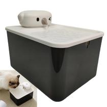 Bebedouro Fonte de Agua Gato Pet Cao Felino Cachorro Animal de Estimaçao 2 Modos Sensor de Presença Luz UV Bateria Recarregavel USB Silencioso Automat