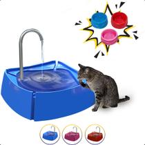 Bebedouro Fonte de Água para Gatos Automático + Comedouro Gato Cachorro - MEC