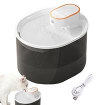 Bebedouro Fonte de Agua Pet Gato Cao Cachorro Reservatorio 3 Litros Sensor Movimento Presença Animal de Estimaçao USB Bateria Recarregavel Silencioso