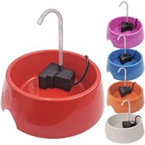 Bebedouro Fonte Gatos Cachorros Cães 1 Litro Filtro Carvão Ativado Little Mec Pet Bivolt Vermelho