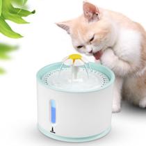 Bebedouro Fonte para Gatos e Cães Lorben 2,4 Litros LED USB Filtragem Purificação