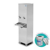 Bebedouro Frisbel 25 Litros Coluna Inox 2 Torneiras Gelada/Natural Acompanha Filtro RA025