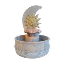 Bebedouro Gato Fonte Sol e Lua Cascata Chafariz Artesanal