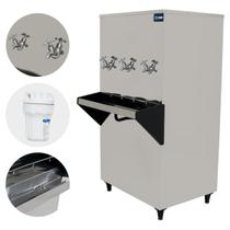 Bebedouro Industrial 100 Litros Resfriador 3 Torneiras Inox KX10 Knox