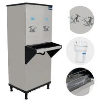 Bebedouro Industrial 50 Litros Resfriador De Água 2 Torneiras KX05 Knox